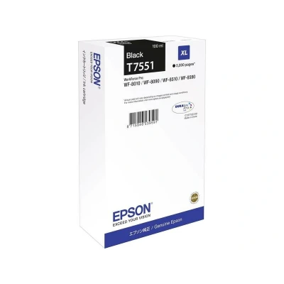 Abbildung von Epson T7551 (C13T755140) Druckerpatrone Schwarz