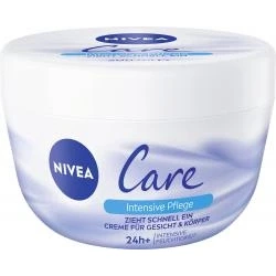 Abbildung von NIVEA Care Creme, schnell einziehende Creme für Gesicht und Körper, feuchtigkeitsspendende ein zartes glattes Hautgefühl (200 ml)