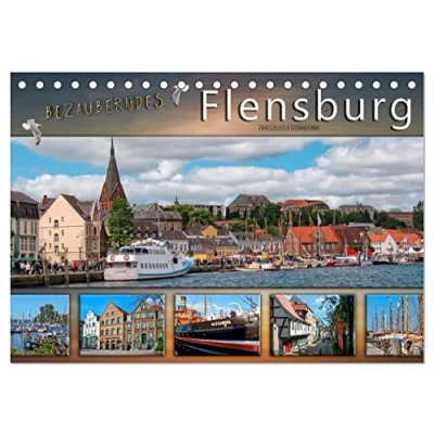Abbildung von Bezauberndes Flensburg (Tischkalender 2025 DIN A5 quer), CALVENDO Monatskalender
