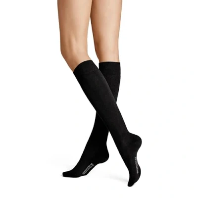 Abbildung von Hudson Damen Kniestrümpfe Relax Woolmix Clima druckfreier Bund Black 0005 35 38