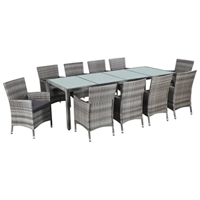 Abbildung von vidaXL Gartenmöbel 21 TLG. Poly Rattan Sitzgruppe Gartengarnitur Gartenset