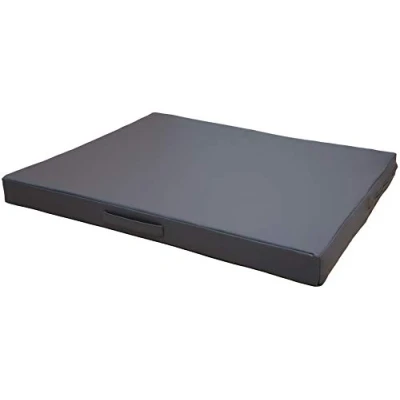 Abbildung von CopcoPet Hundematte Jumbo, 110 x 80 8cm, Braun, abwaschbares Hundebett aus kratzfestem Kunstleder, orthopädisches Hundekissen mit Kaltschaumfüllung