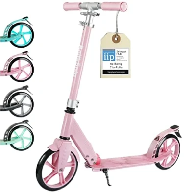 Abbildung von ROLLKÖNIG Tretroller Rollkönig ® Scooter Kinder Ab 5 Jahren, City mit großen Rädern, Jahres