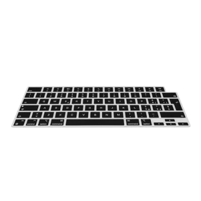 Abbildung von kwmobile Leinen Hülle für Macbook Air 13.6 M3 2024 A3113 Fingerhalter, (1 tlg., TV Staubschutz Abdeckhaube Staubhaube)