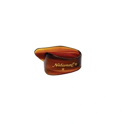 Abbildung von D&#039;Addario National Celluloid Thumb Picks, Medium Schildpatt 12er Pack