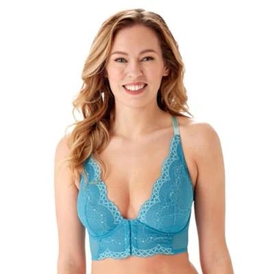 Abbildung von Gossard Damen Superboost Lace Deep V Bralet Bra BH, Ocean Blue, 36FF