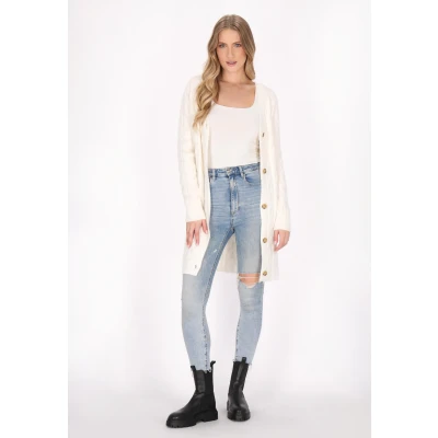 Abbildung von Strickjacke SCHMUDDELWEDDA XL/XXL / Off White 52% Acrylic 25% Polyesteramide 23% Polyester
