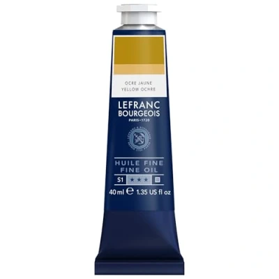 Abbildung von Lefranc Bourgeois 301789 Feine Ölfarbe in hervorragender Qualität,lichtecht mit gleichmäßige Konsistenz, 40ml Tube, ideal für Keilrahmen, Leinwand, Malkarton Indischgelb