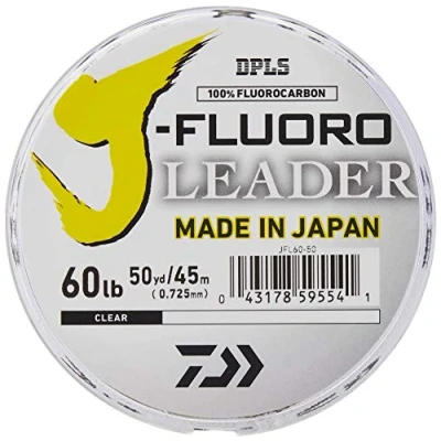 Abbildung von Daiwa Unisex Erwachsene J Fluoro Leader Angelschnur, farblos, 60 lb/50 yds