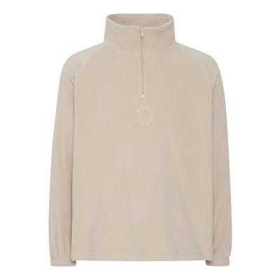 Abbildung von Solid Fleecepullover, Herren, Größe: Medium, Oatmeal