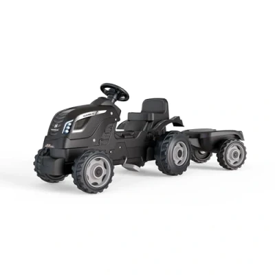 Abbildung von Smoby Trettraktor Farmer XLS schwarz+, mit Anhänger, Made in Europe
