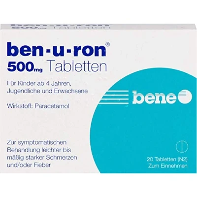 Abbildung von Ben u ron 500 mg Tabletten 20 St