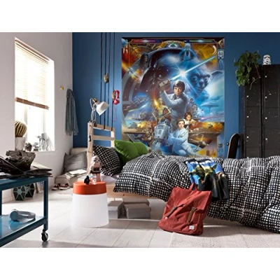 Abbildung von Komar Fototapete &quot;STAR WARS Luke Skywalker Collage Größe 184 x 254 cm&quot;, bedruckt, Kinderzimmer