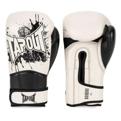 Abbildung von Tapout Boxhandschuhe aus Leder (1 Paar) BANDINI, Ecru/Black, 12 oz, 960007