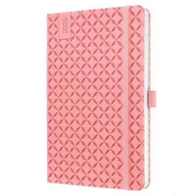 Abbildung von SIGEL J5111 Wochenkalender Jolie 2025, ca. A5, rose, Hardcover, Gummiband, Stiftschlaufe, Einstecktasche, 174 Seiten, vegan, aus nachhaltigem Papier, Terminplaner