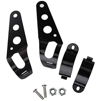 Abbildung von ANCLLO Motorrad Scheinwerfer Halterung, universell, 33 mm x 45 mm, Gabel Halterung.