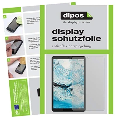 Abbildung von dipos I 2X Schutzfolie matt kompatibel mit Lenovo Tab M8 Folie Displayschutzfolie