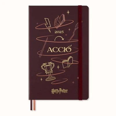 Abbildung von Moleskine Daily Planner Wizarding World Harry Potter Spells Kollektion Accio, 12 Monats Linierter Tagesplaner, Phosphoreszierender Fester Einband, Großformat 13 x 21 cm