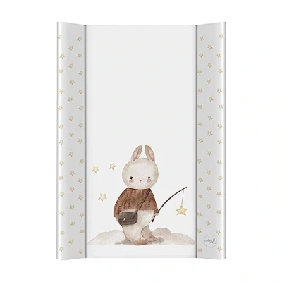 Abbildung von Ceba Baby® Wickelauflage Wickelunterlage 2 Keil Wickelmulde fürs Babybett 70x50 cm Wickeltischauflage mit OEKO TEX® Standard 100 Made in EU Wasserdicht und Abwaschbar Träumer