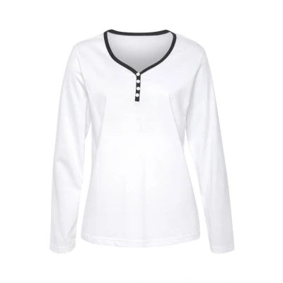 Abbildung von Lascana Nachtwäsche Shirt, Damen, Größe: 32/34, Weiß