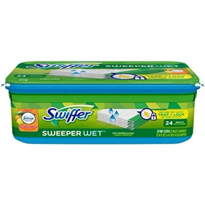Abbildung von Swiffer Sweeper Wet Mopping Cloths, Refills, Citrus &amp; Light, 24 ct. by Procter And Gamble