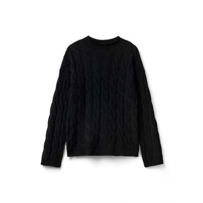 Abbildung von United Colors of Benetton Cable Strickpullover, Damen, Größe: 34, Black