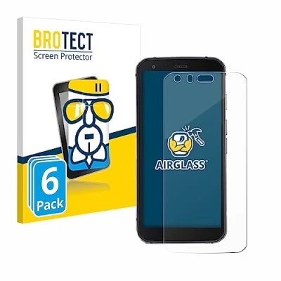 Abbildung von BROTECT Schutzglas für Caterpillar Cat S62 Pro (6 Stück) Schutzfolie Panzer Folie Glas [Extrem Kratzfest 9H, Anti Fingerprint, Ultra Transparent]
