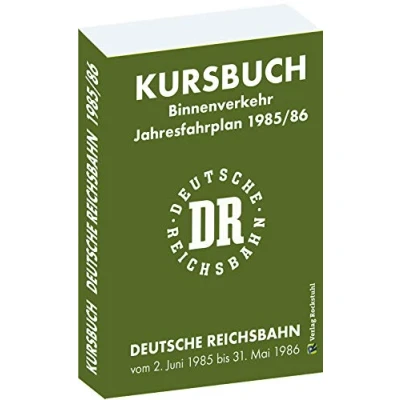Abbildung von Kursbuch der Deutschen Reichsbahn 1985/86: Jahresfahrplan, gültig vom 2. Juni 1985 bis 31. Mai 1986