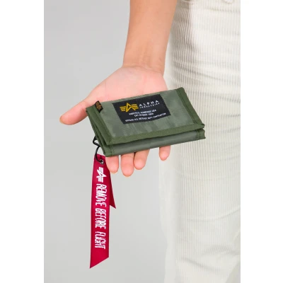 Abbildung von Alpha Industries CREW Wallet Geldbörse, Größe: One Size, Sage green