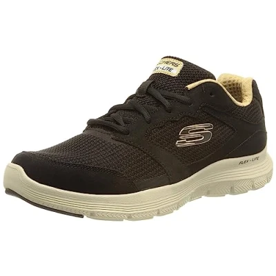 Abbildung von Skechers Herren Flex Advantage 4.0 Woodland Sneaker, Black Suede Trim, 45 EU