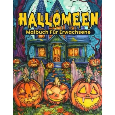 Abbildung von Halloween Malbuch für Erwachsene: Ein mit 50 Schaurig Schönen Motiven zur Entspannung, Kreativen Gestaltung und Festlichen Feier der Gruseligsten Nacht des Jahres