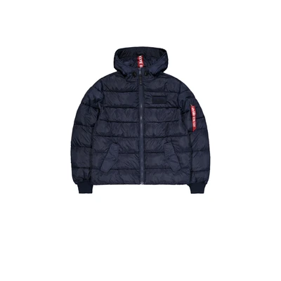 Abbildung von Alpha Industries Puffer Winterjacke, Herren, Größe: Large, Blue