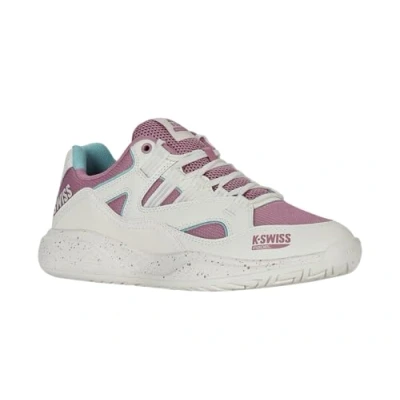Abbildung von K SWISS TURA TEAM Padelschuhe, Damen, Größe: 37, Snow white lilas pastel turquoise Textil