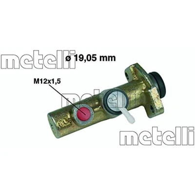 Abbildung von METELLI 05 0015 Hauptbremszylinder 19,05mm Gusseisen FIAT: 238 Serie Bus, 850 Limousine
