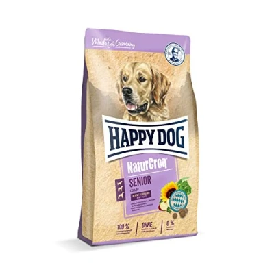 Abbildung von Happy Dog 60533 NaturCroq Senior Alleinfutter mit heimischen Kräutern für Hunde Senioren ab 10 Jahren 4 kg Inhalt