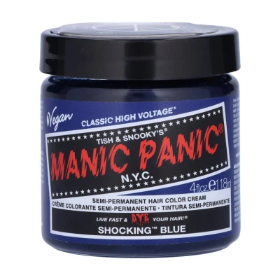 Abbildung von Manic Panic Shocking Blue Classic Creme, Vegan, Cruelty Free, Semi Permanent Hair Dye 2 x 118ml