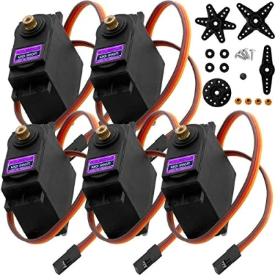 Abbildung von AZDelivery MG996R Micro Digital Servo Motor mit Metall Getriebe für RC Roboter Hubschrauber Flugzeug kompatibel Arduino inklusive E Book!