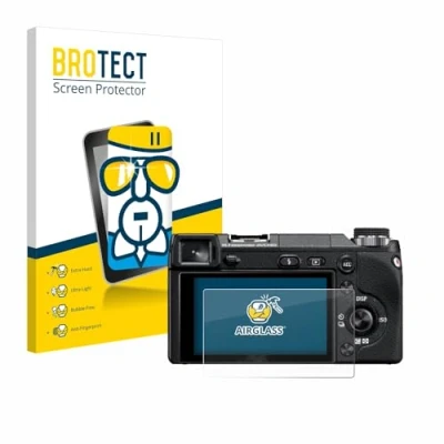 Abbildung von BROTECT Schutzglas für Sony Alpha NEX 6 Schutzfolie Panzer Folie Glas [Extrem Kratzfest 9H, Anti Fingerprint, Ultra Transparent]
