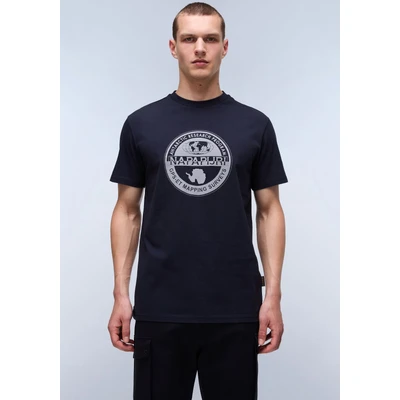 Abbildung von Napapijri Sbollo 2 Tshirt print, Herren, Größe: Large, Blu marine