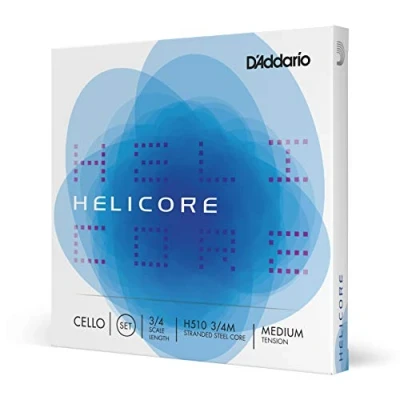 Abbildung von D&#039;Addario H510 3/4M Helicore Cello Saitensatz mehrfach verdrillter Stahlkern 3/4 Medium