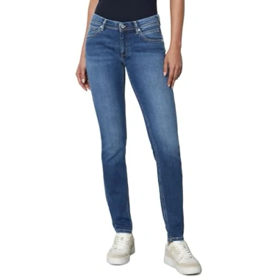 Abbildung von Marc O&#039;Polo Denim Regular Waist Length Jeans Slim Fit, Damen, Größe: 25x28, Fresh dark blue