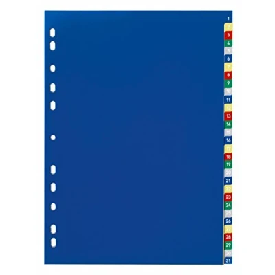 Abbildung von DURABLE Ordnerregister Vollformat 1 31 DIN A4