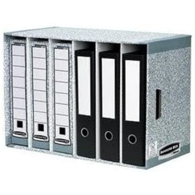 Abbildung von 10 x Bankers Box Ordnerarchiv BxHxT 58x40x29cm für 6 Ordner grau