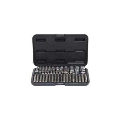 Abbildung von KS TOOLS 911.4305 Steckschlüsseleinsatz Set 57 Werkzeugstahl 1/2, 1/4, 3/8Zoll Vierkant, Außensechskant