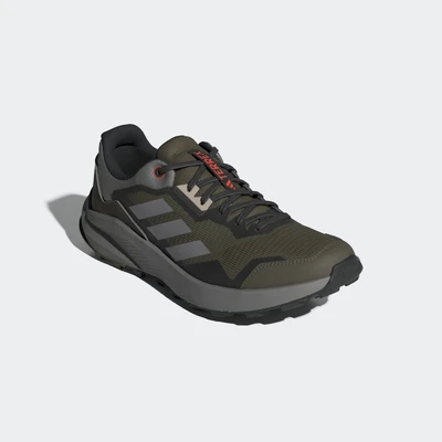 Abbildung von adidas Performance Terrex Trailrider Laufschuh Trail olive strata charcoal solid grey semi impact orange, Größe: 41 1/3 Schuhe