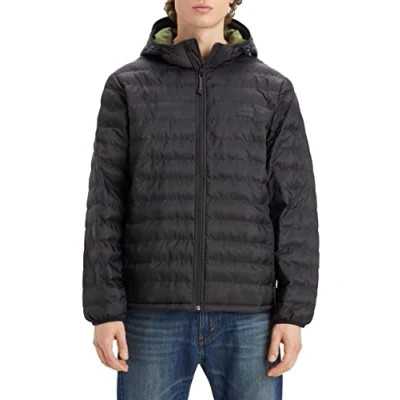 Abbildung von Levi&#039;s Pierce Packable Jacket Übergangsjacke, Herren, Größe: Medium, Mineral black
