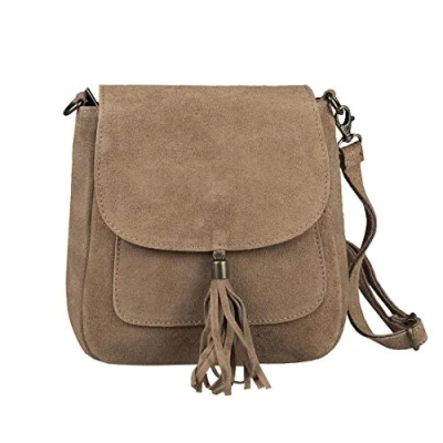 Abbildung von ITALYSHOP24 Schultertasche Made in Italy Damen Leder Tasche CrossOver, als Schultertasche, CrossBody, Umhängetasche tragbar