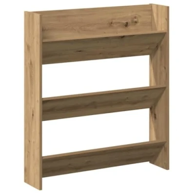 Abbildung von vidaXL Wand Schuhregal Artisan Eiche 80x18x90 cm Holzwerkstoff