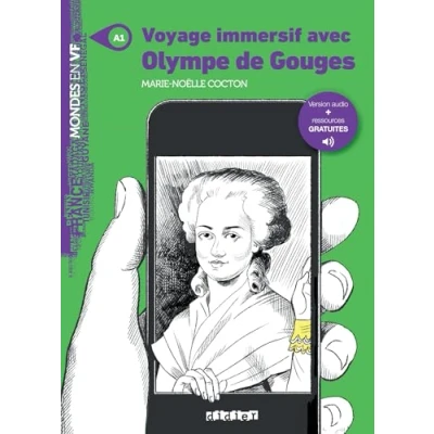 Abbildung von Mondes en VF Voyage immersif avec Olympe de Gouges Niv. A1 Livre + audios