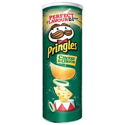 Abbildung von Pringles Chips Käse &amp; Zwiebel Pringels Amerikanische 9 Pack 1485 Gram Total